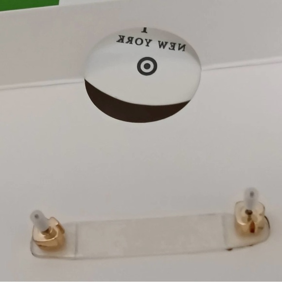 Kate Spade Navy Coffee Cup and Gold French Fry Stud Earrings (2 Pair) - Picture 3 of 3